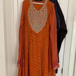 Heavy 2 piece dress for weddings